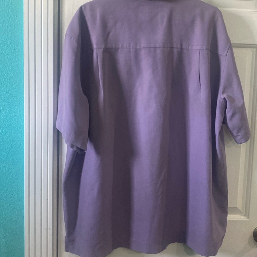 Cafe Luna  Panels Hipster Lavender  Shirt Mens Size 2XL - Picture 3 of 8